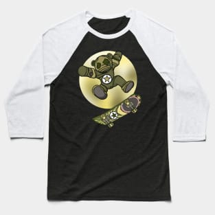 Skater Teddy Bear Baseball T-Shirt